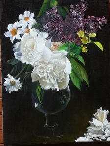 Voir le détail de cette oeuvre: Composition florale 3 - Lilas